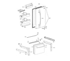 Kenmore Elite 79579042314 door parts diagram