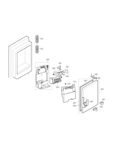 Ice maker & ice bin parts