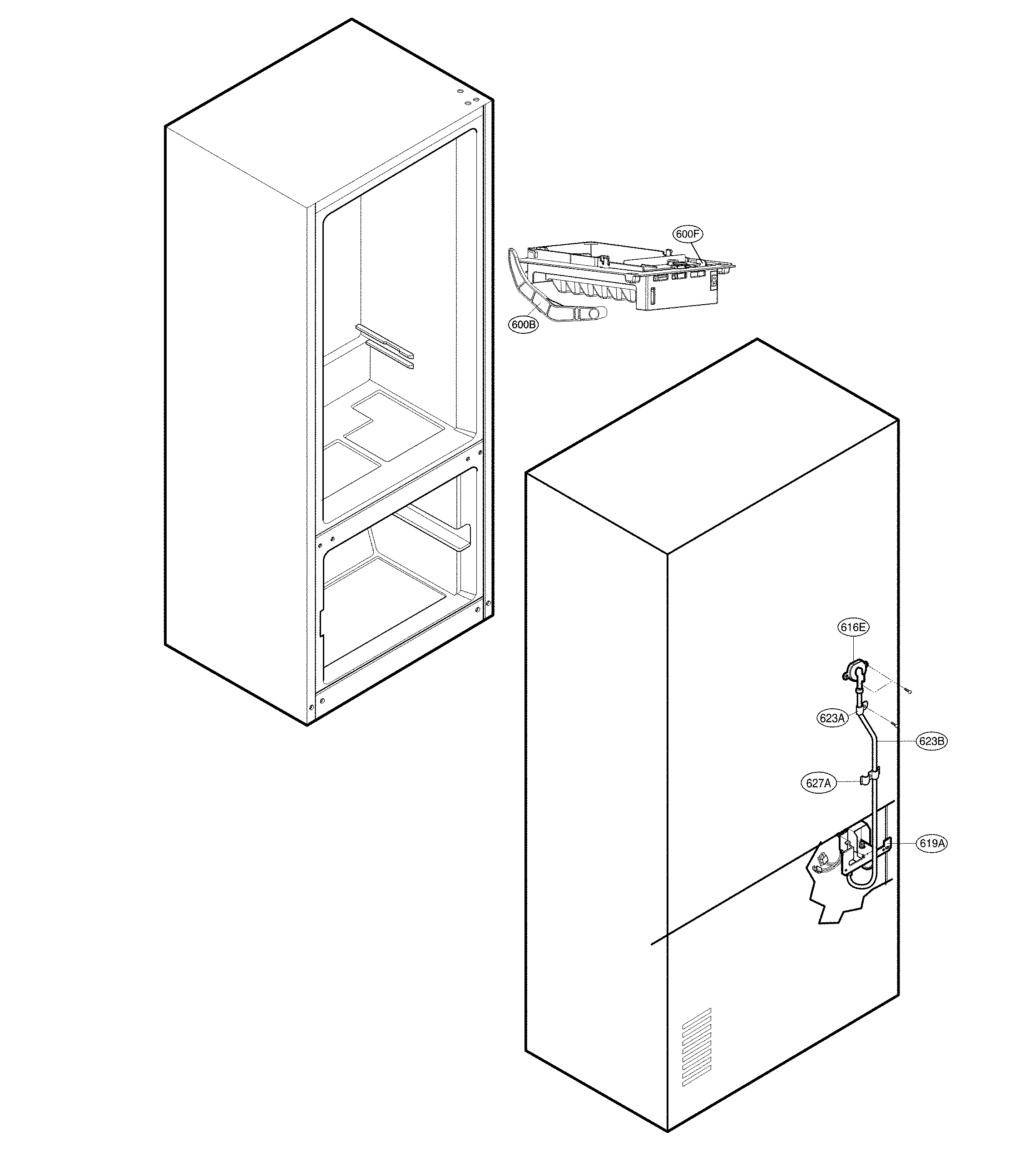 Water and icemaker parts