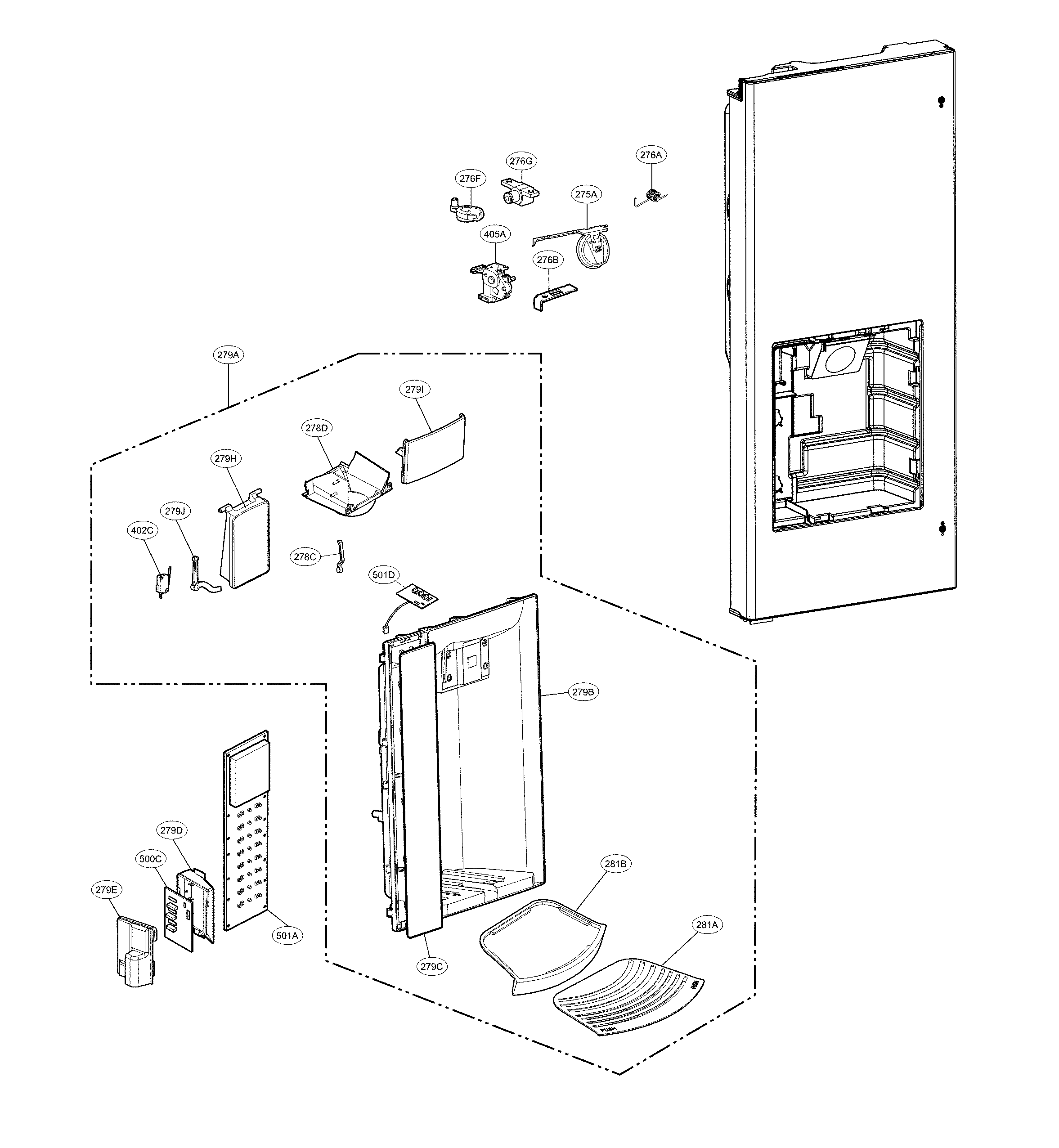 DISPENSER PARTS