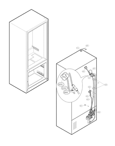 Valve and water tube parts