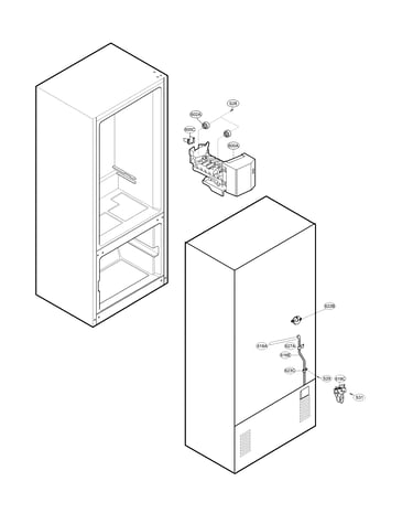 Water and icemaker parts