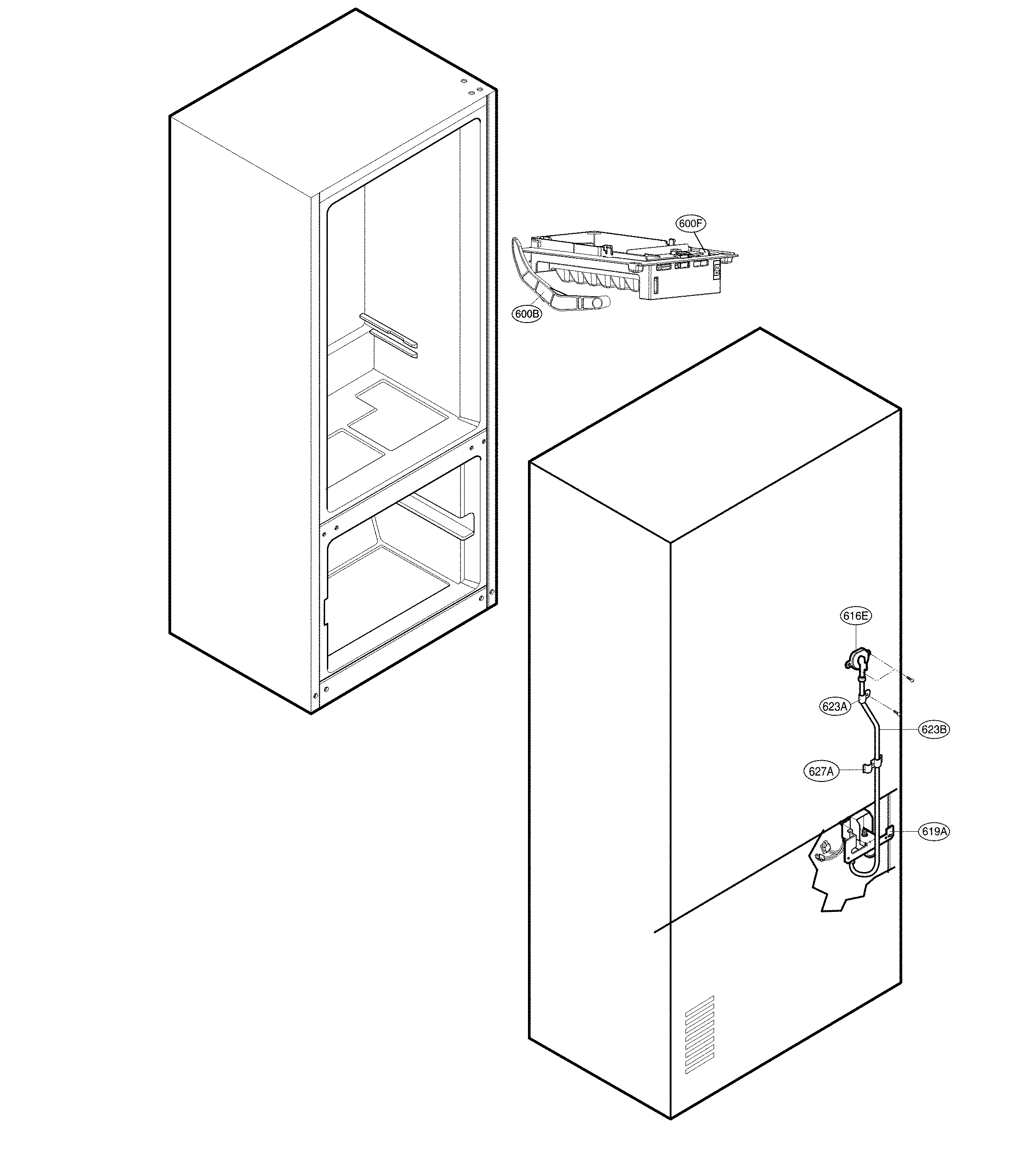 Water and icemaker parts
