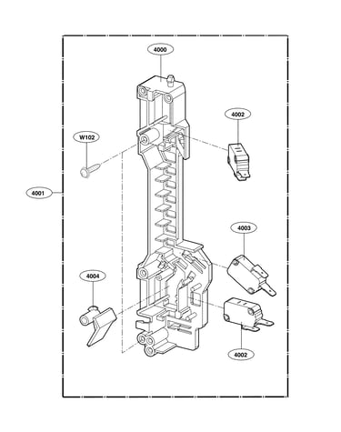 Latch board parts