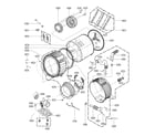 LG WM3170CW/01 drum and tub assembly diagram
