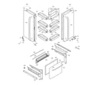 Kenmore 79571606013 door parts diagram