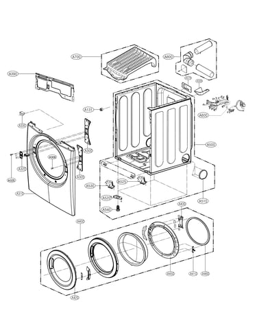 Cabinet and door parts