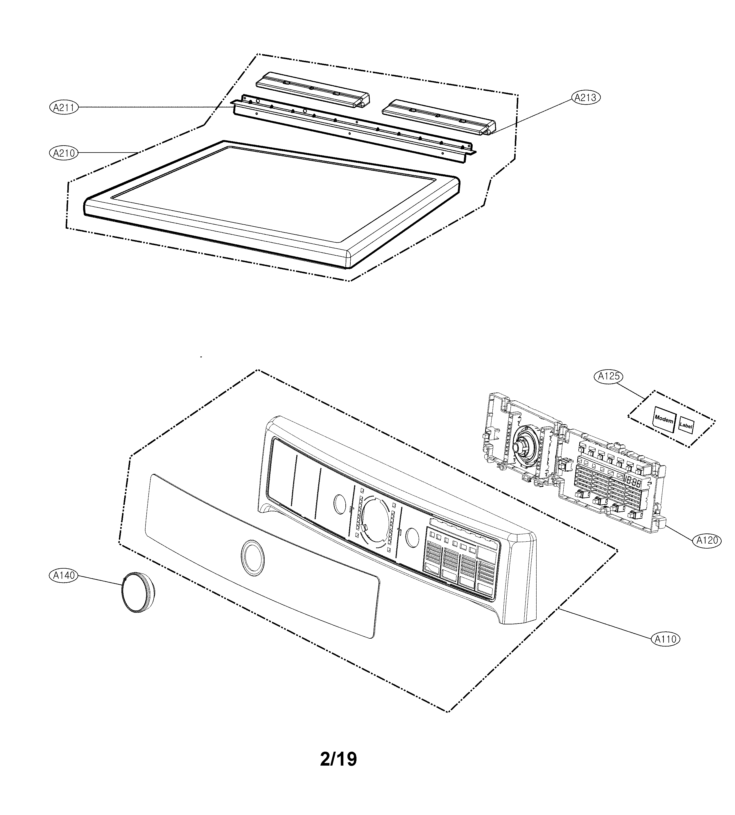 Control panel parts
