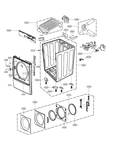 Cabinet and door parts