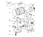 Kenmore Elite 79681783710 drum parts diagram