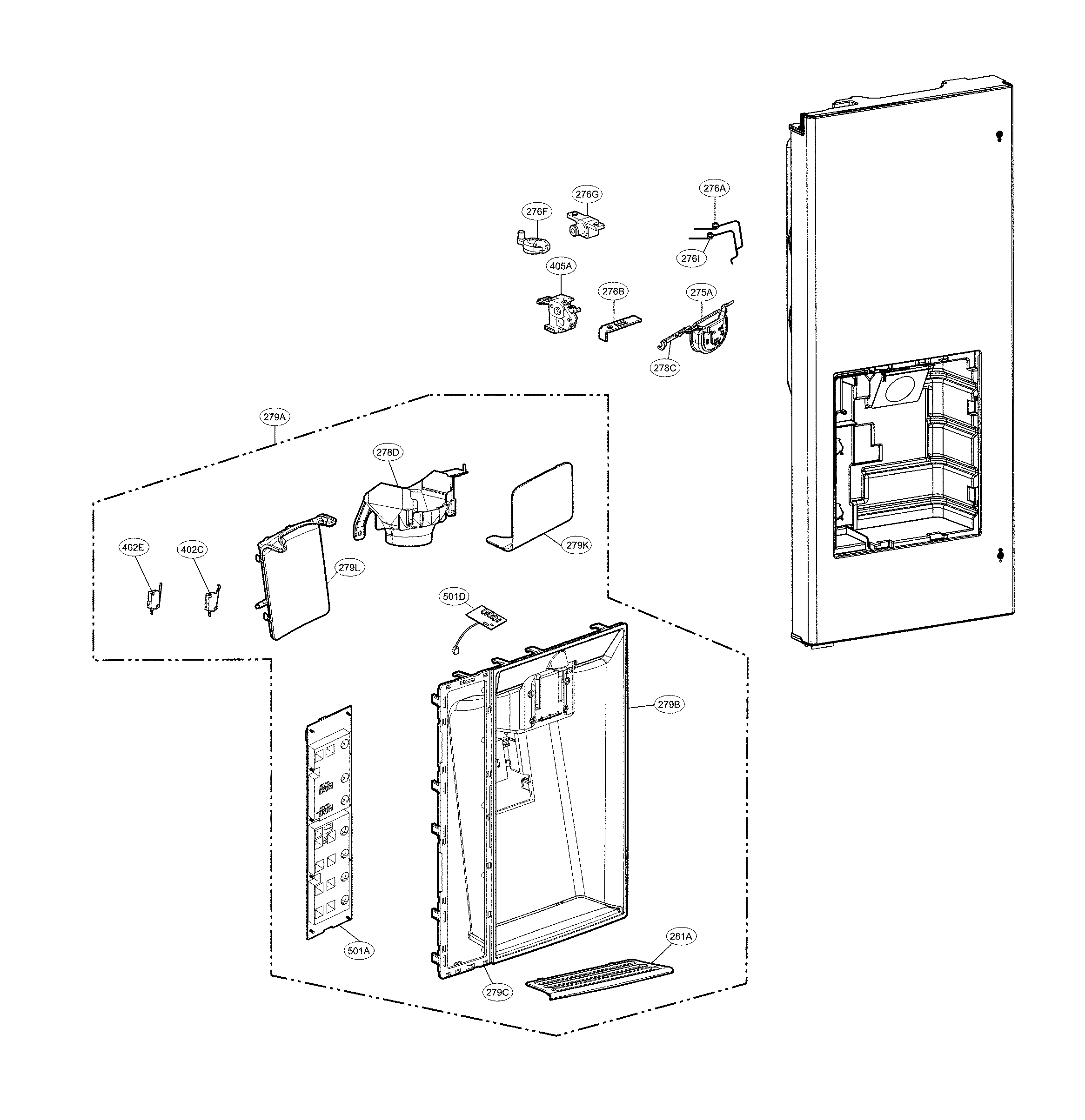 DISPENSER PARTS
