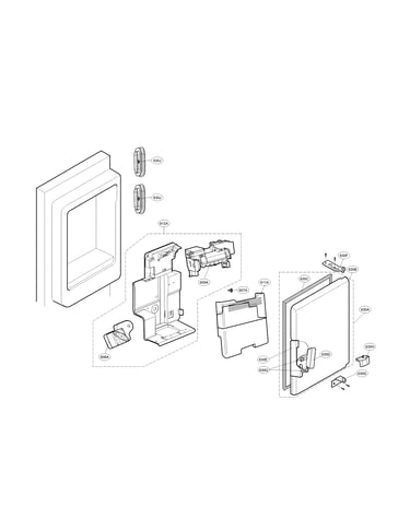Ice maker & ice bin parts