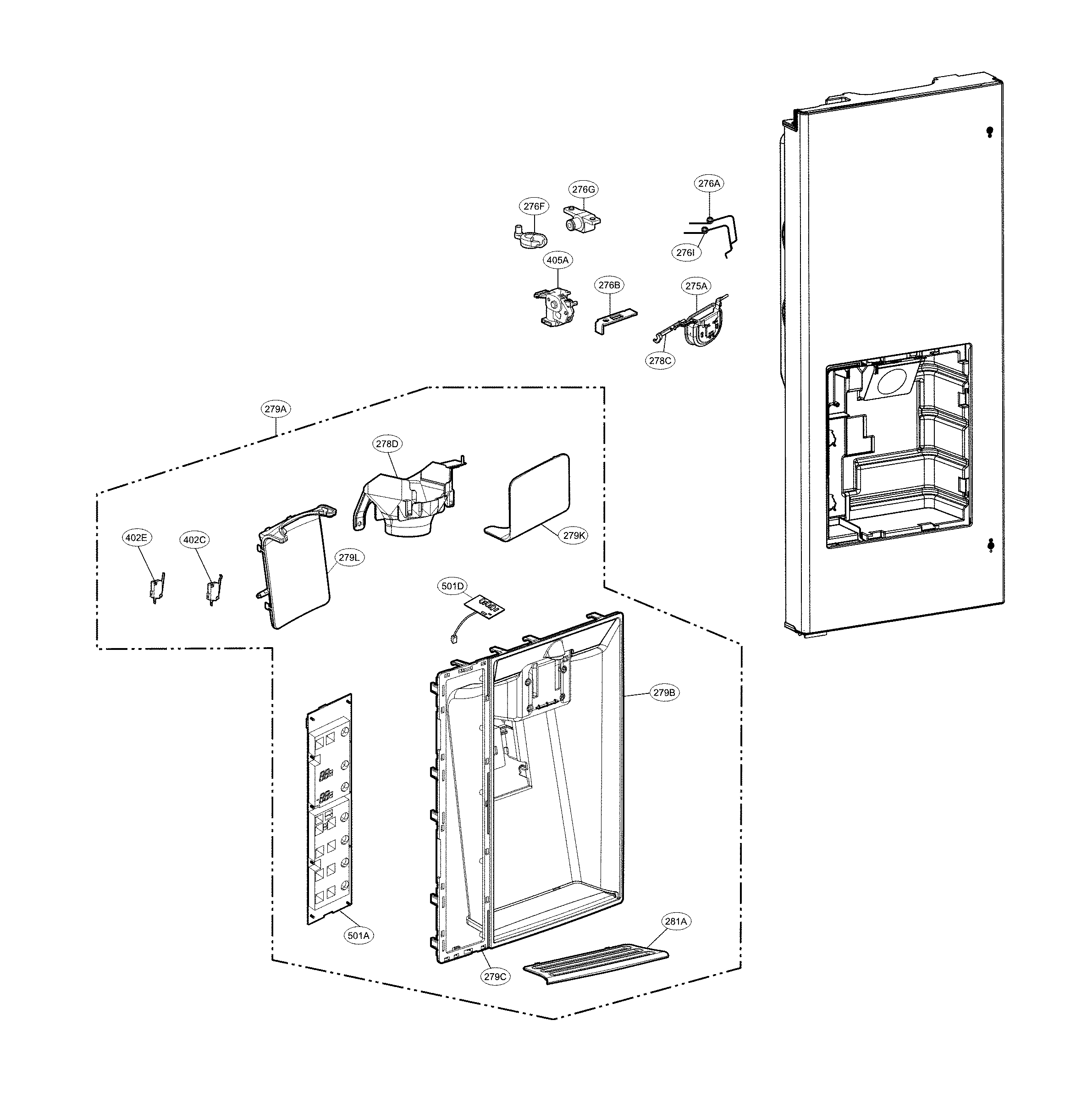 DISPENSER PARTS