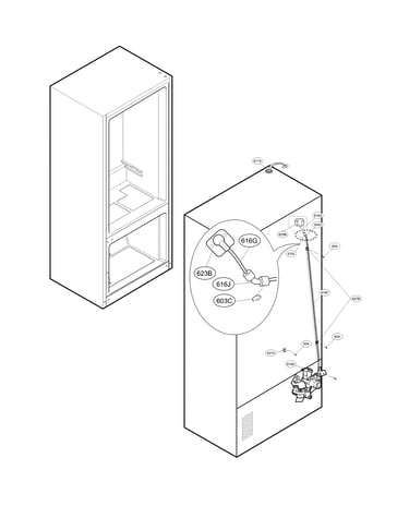 Valve & water tube parts