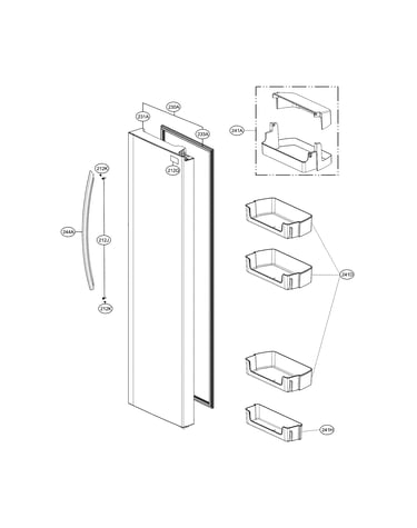 Refrigerator door