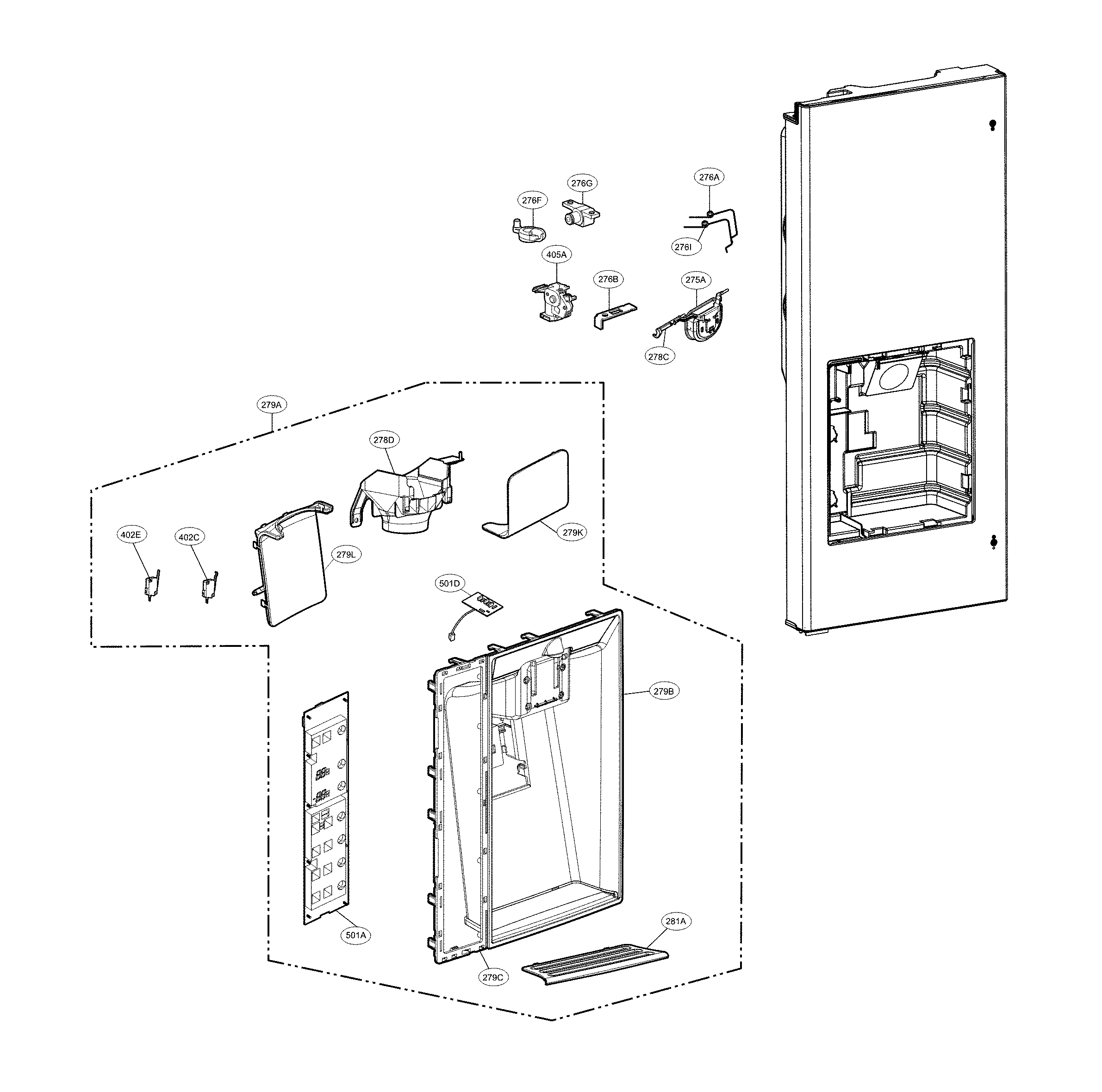 DISPENSER PARTS