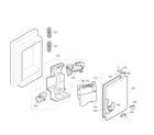 LG LMXC23746S/01 ice maker & ice bin parts diagram
