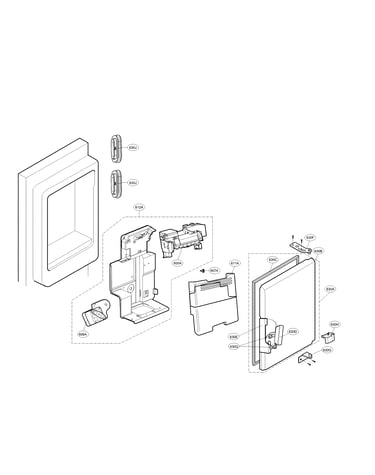 Ice maker & ice bin parts