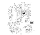 LG LFX25973ST/06 case parts diagram