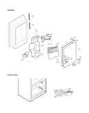 Ice maker & ice bin parts