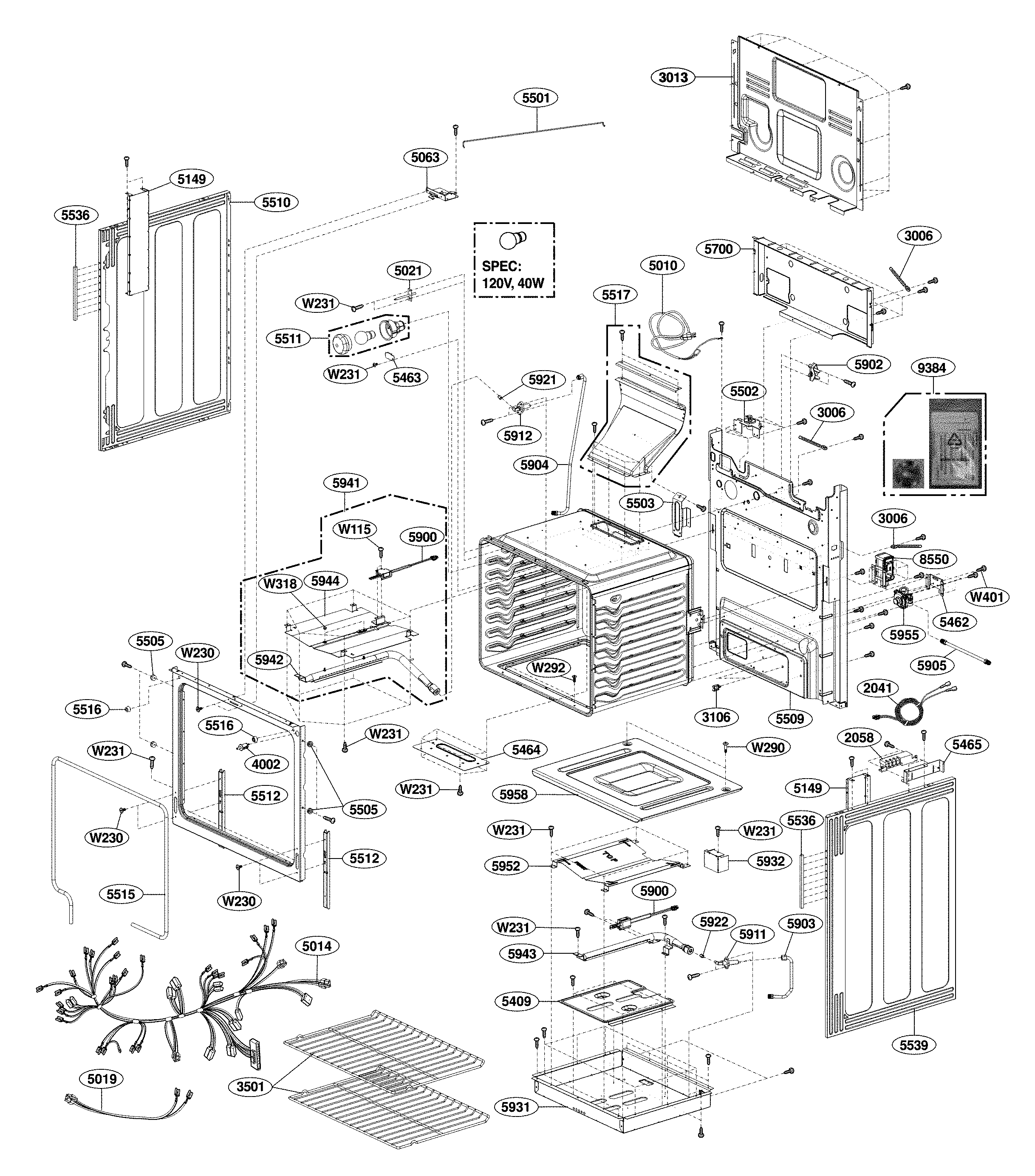 Cavity parts