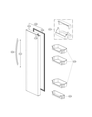 Refrigerator door