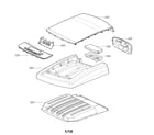 LG DLG1002W/00 control panel and plate assy diagram