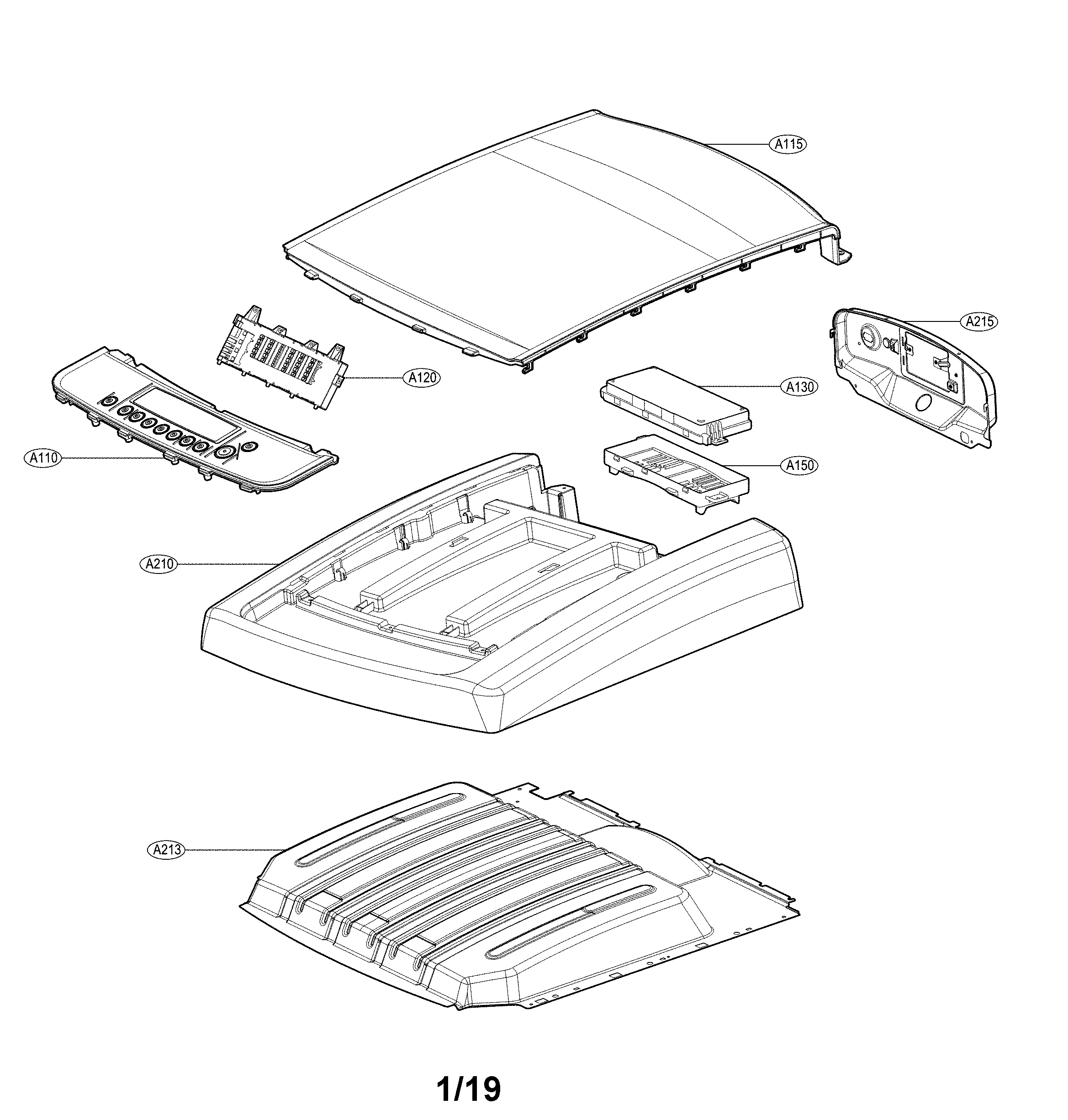 Control panel and plate assy