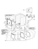 Cabinet and door assy