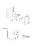 Ice maker & ice bin parts