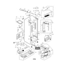 LG LFXS27466S/00 case parts diagram