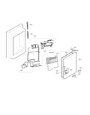 Ice maker and ice bin parts