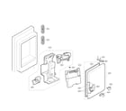 LG LMXC23746D/01 ice maker & ice bin parts diagram