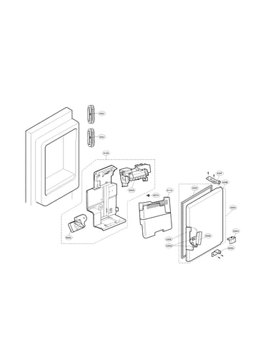 Ice maker & ice bin parts