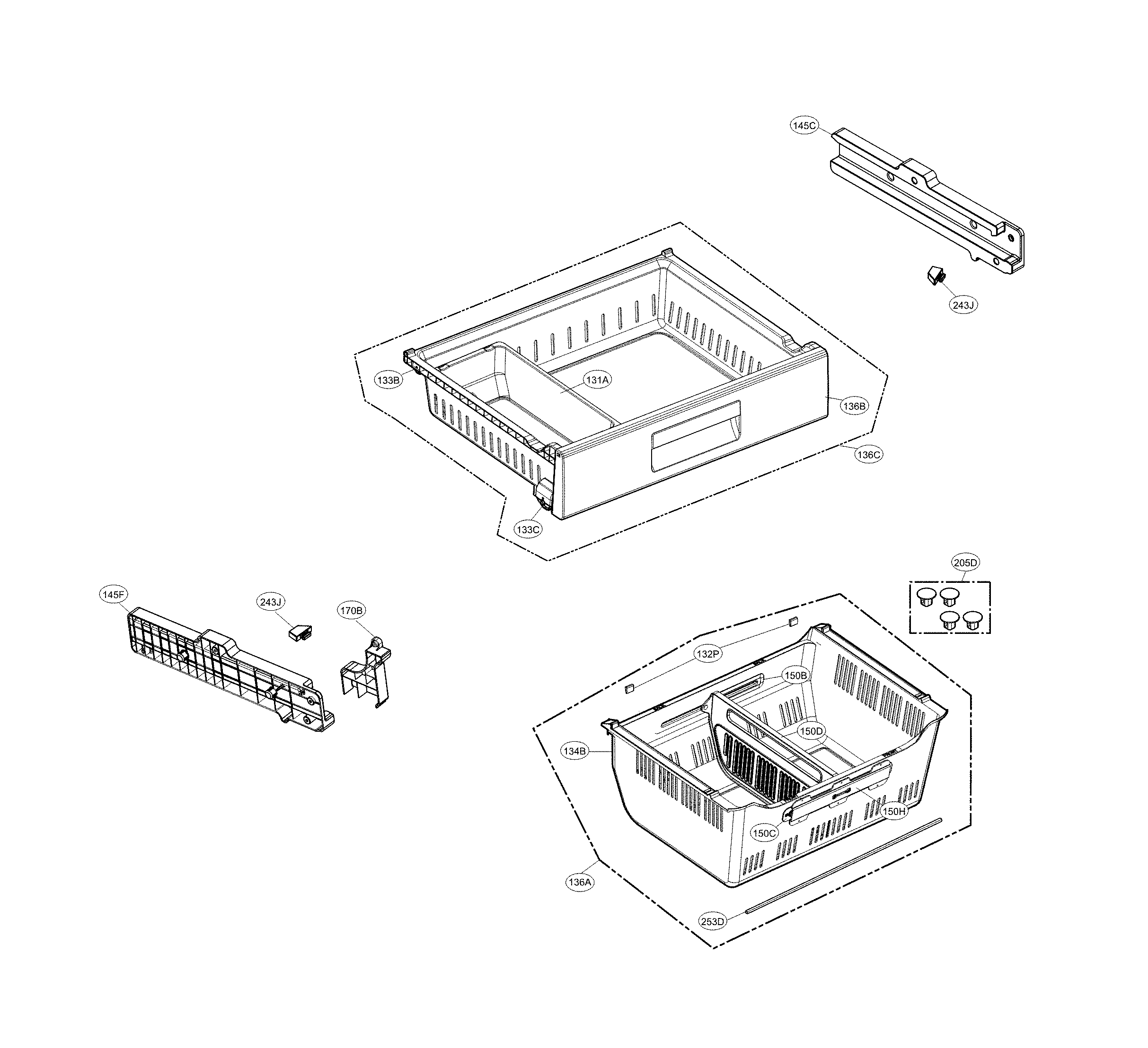 Freezer parts
