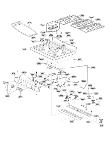 Cooktop parts