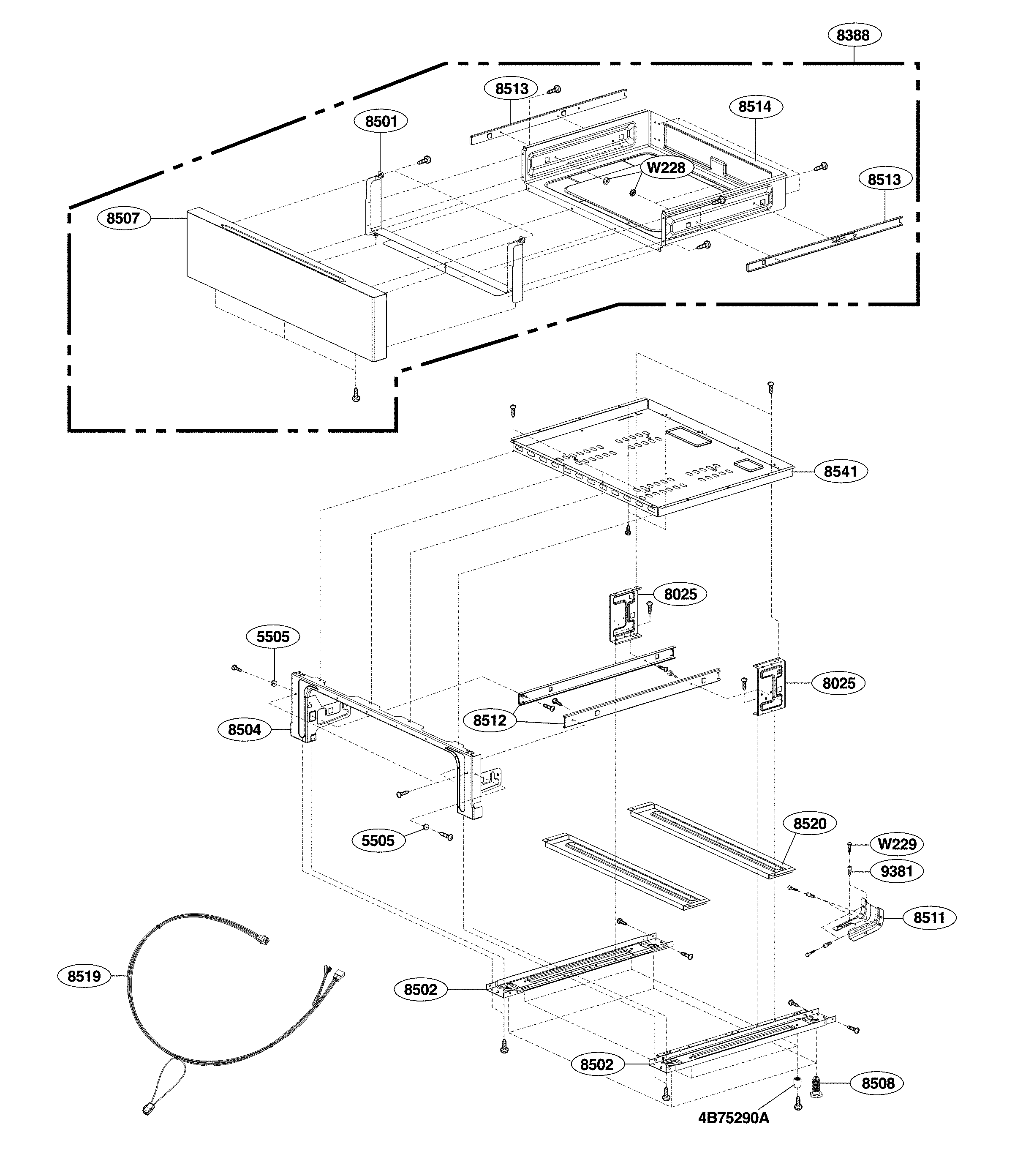 Drawer parts
