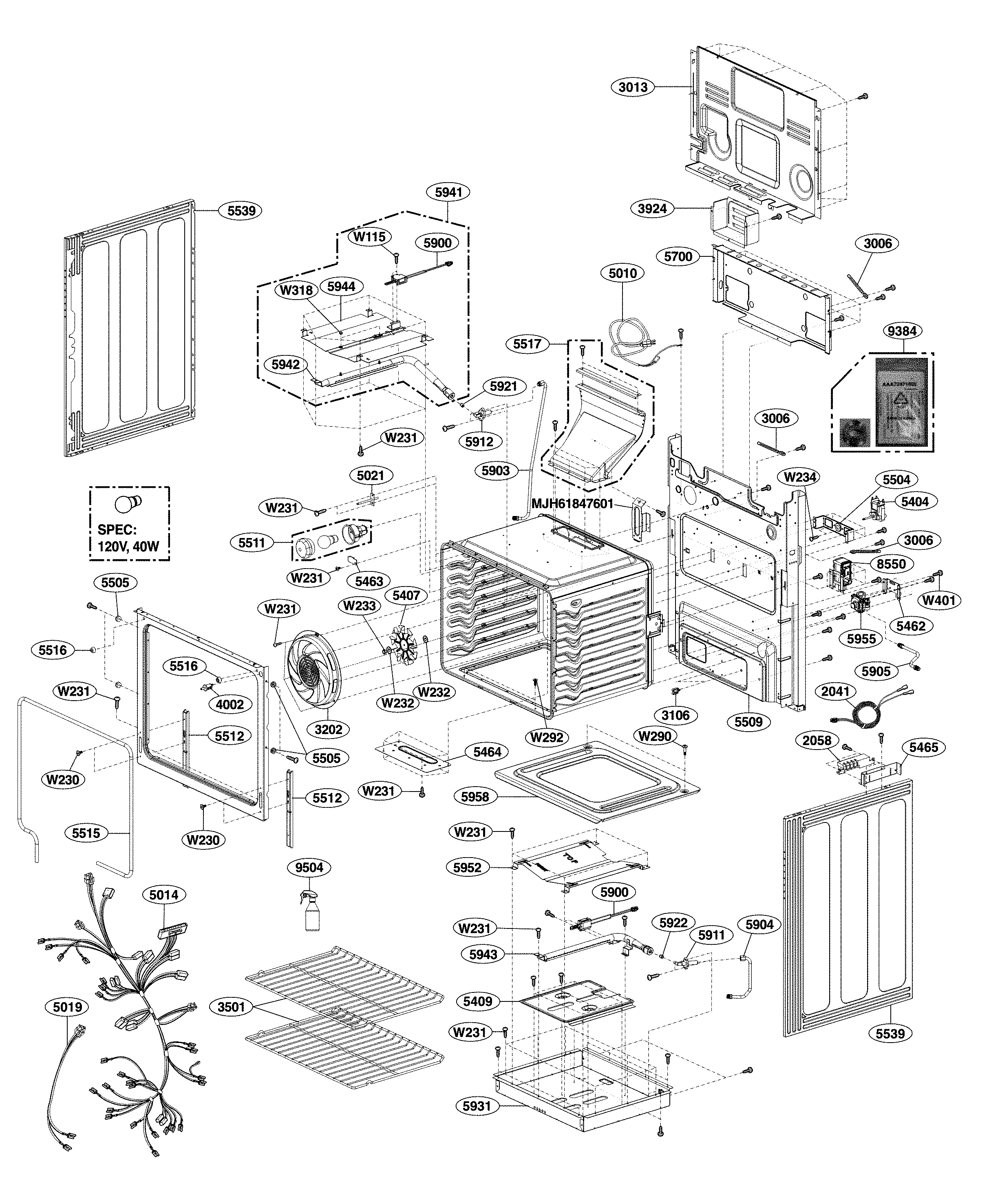 Cavity parts