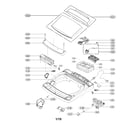 LG WT1701CV/01 top cover assembly diagram
