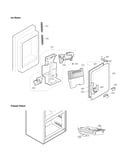 Ice maker & ice bin parts