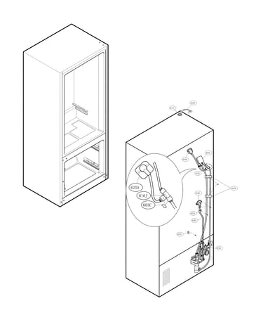 Valve & water tube parts