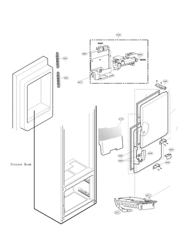Icemaker & ice bin parts