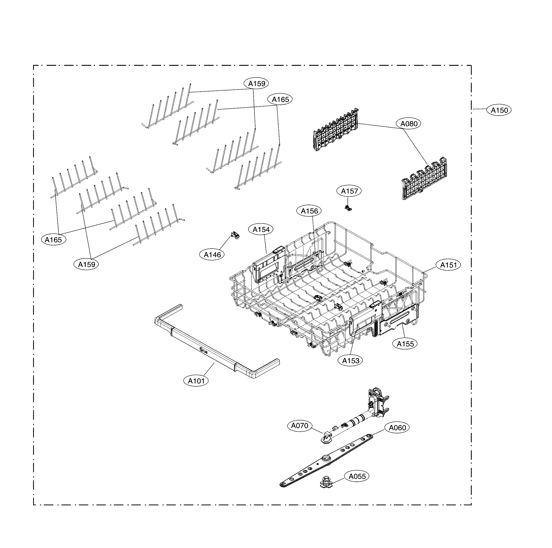 UPPER RACK ASSEMBLY