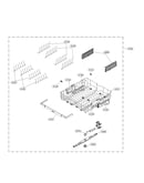 Upper rack assembly