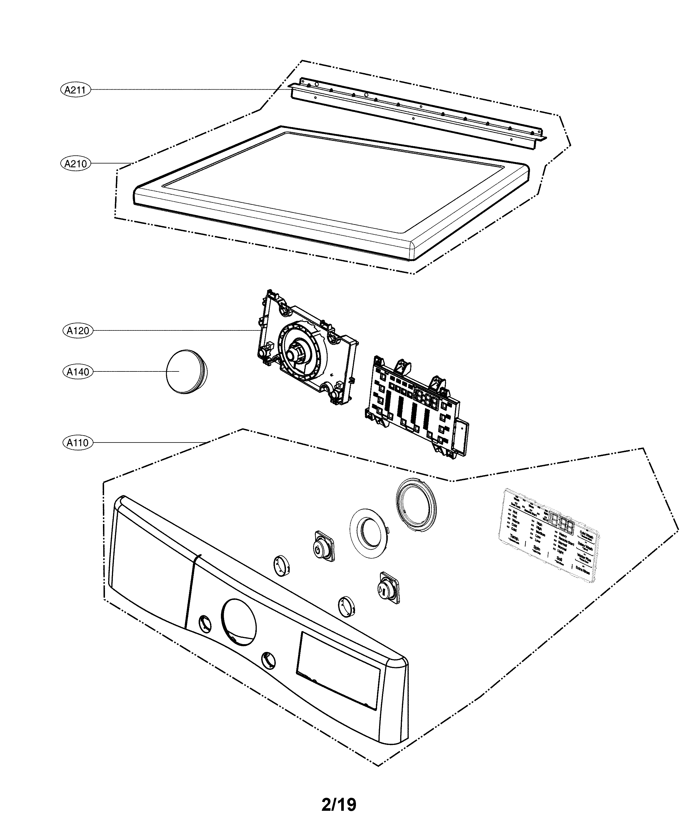 Control panel and plate assembly