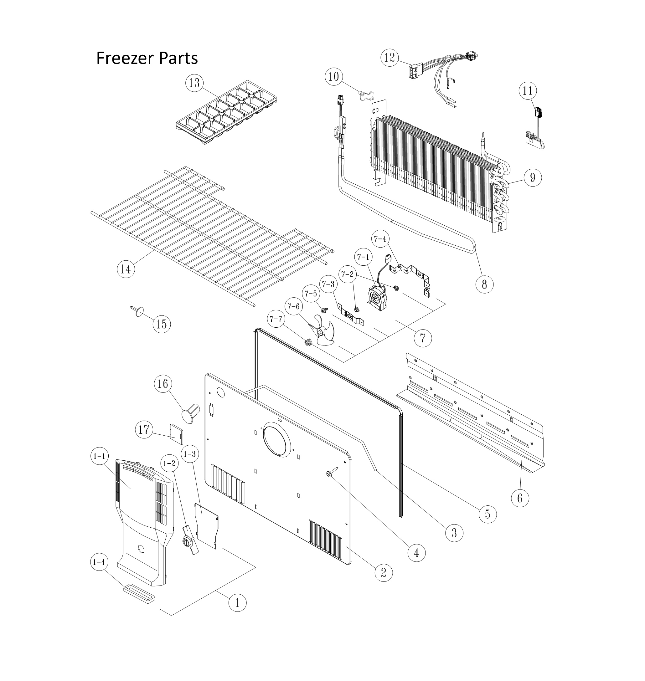 Freezer parts