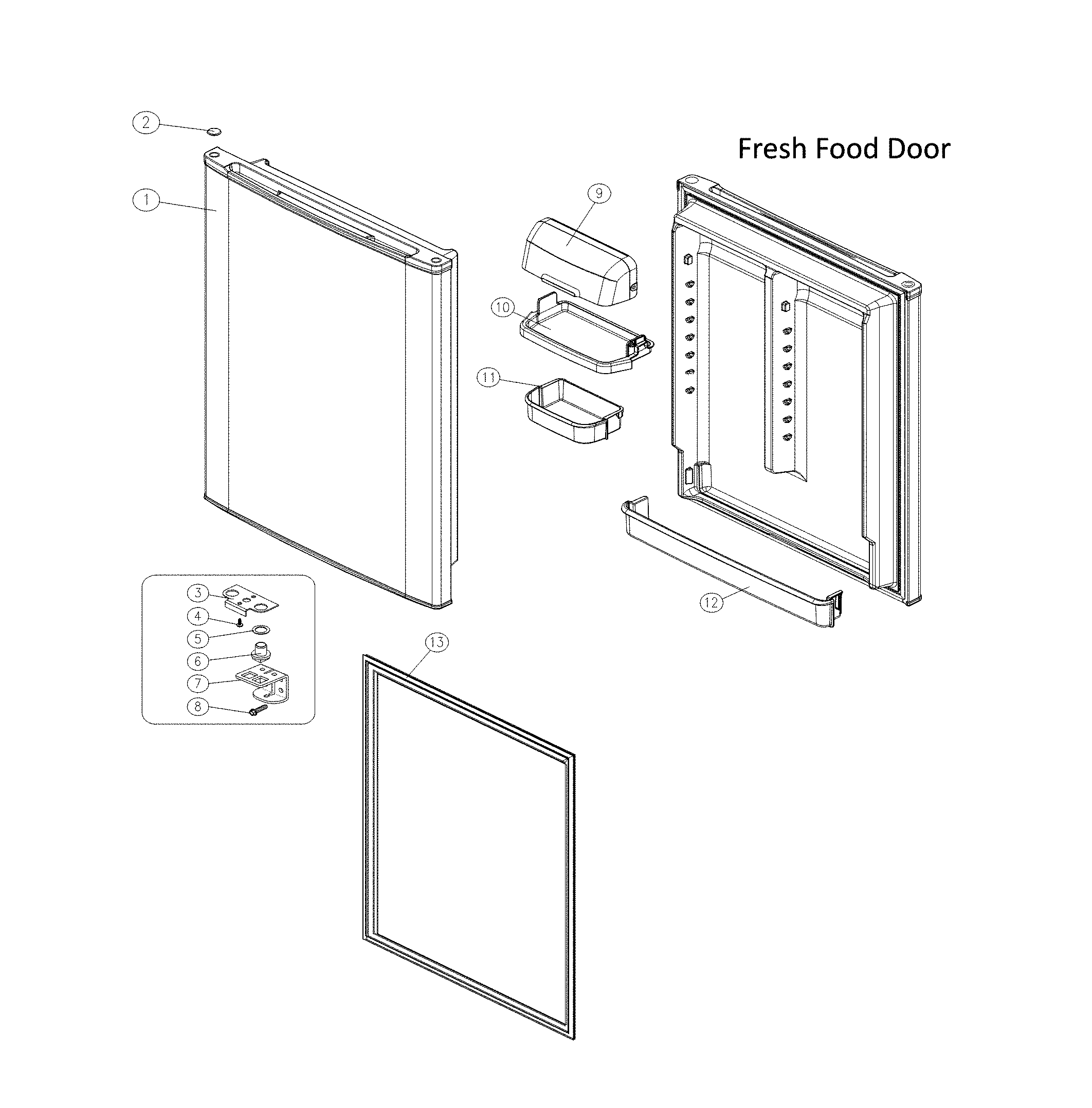 Fresh food door