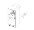 Kenmore 11169335811 outer refrigerator diagram