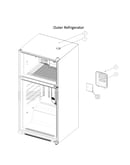Outer refrigerator