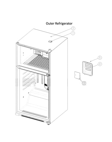 Outer refrigerator